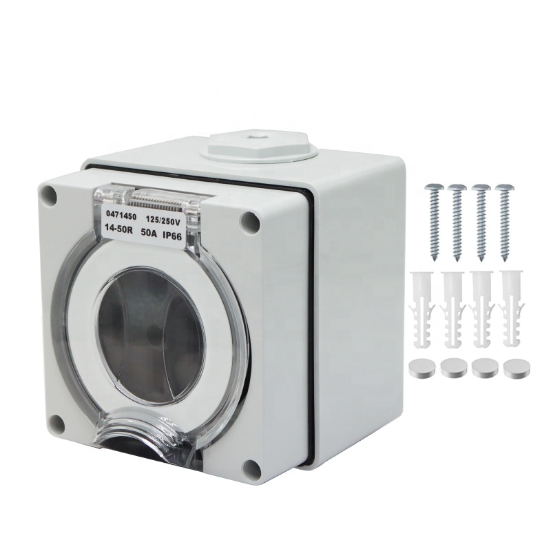 Outdoor Power Receptacle Box - 50 Amper Jeneratör Karavan Güç Giriş