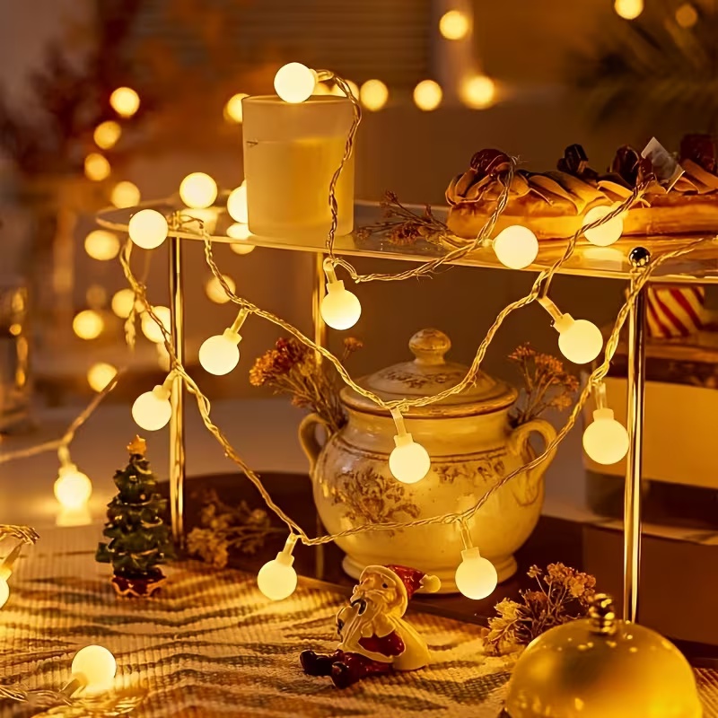 Outdoor Power For Wedding - 10 M USB/Pil Güç Topu LED