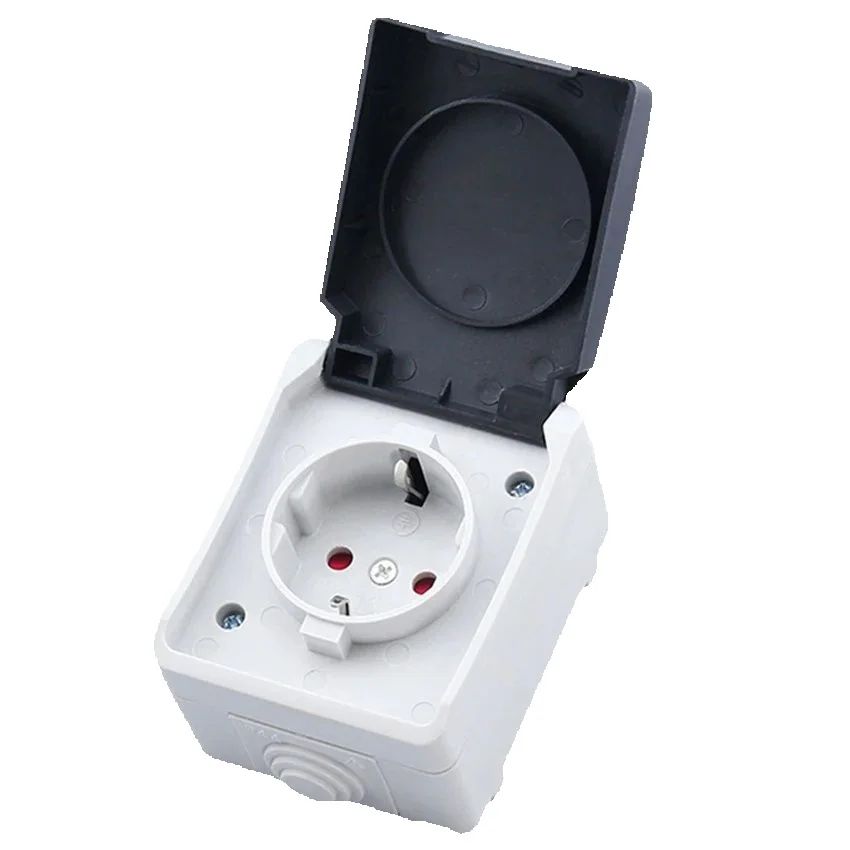 Outdoor Kitchen Power Outlet - Avrupa Fransa Alman 16A Yüzeye Monte