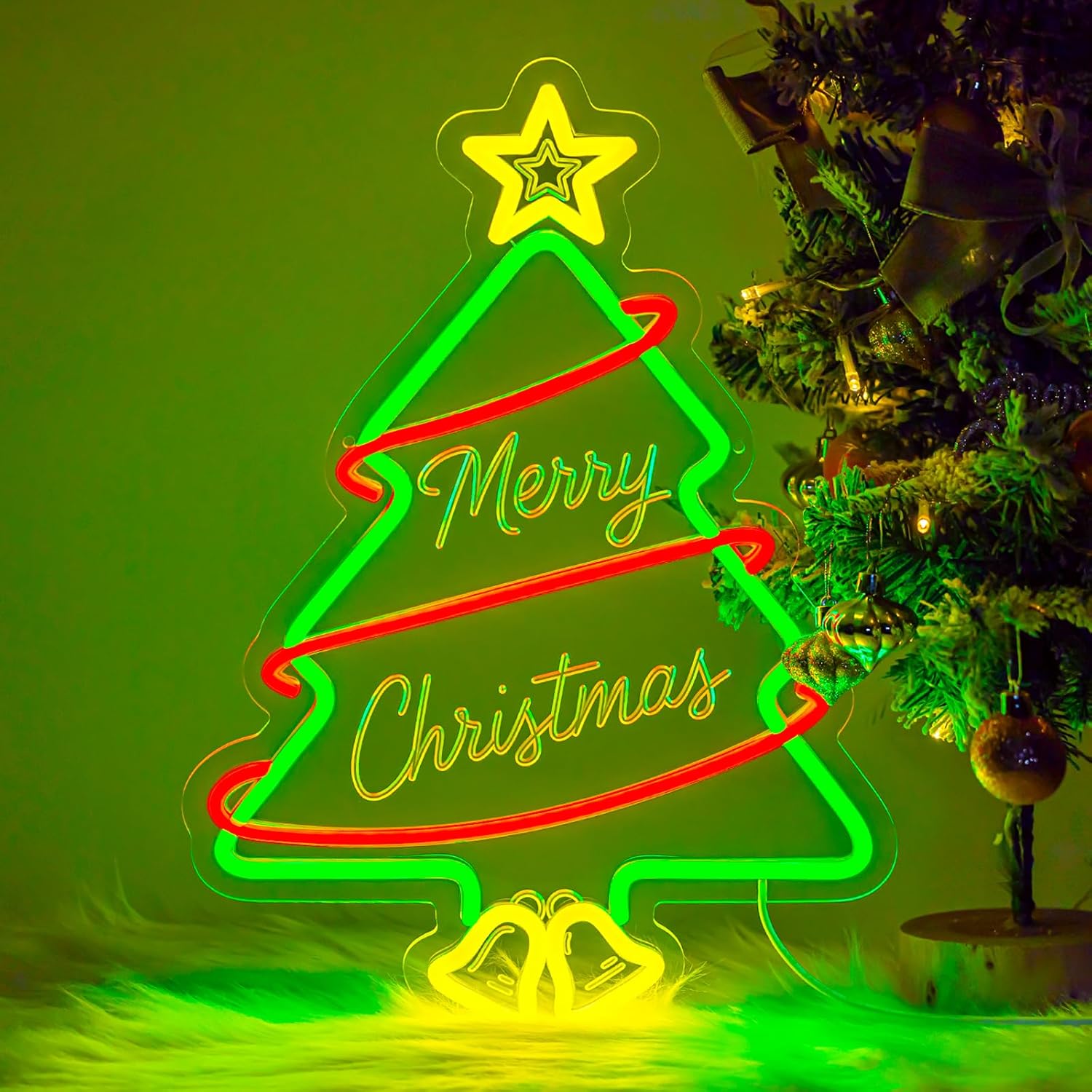 Outdoor Power For Christmas Lights - Noel Ağacı Neon Tabelaları USB ile