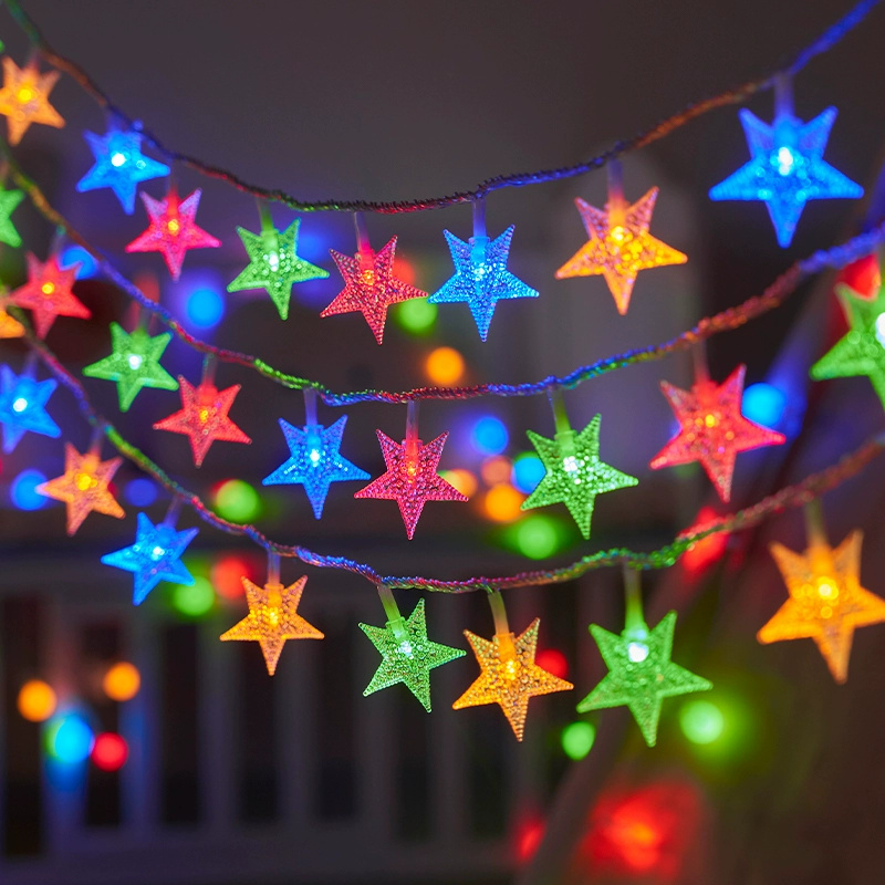 Outdoor Power For Wedding - Pil Gücü Festoon Yıldız Peri Dize