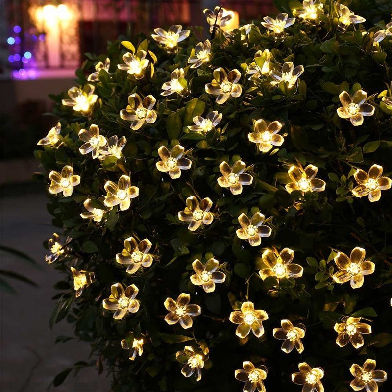 Outdoor Power For Christmas Lights - 5m 7m 12m 22m şeftali çiçek