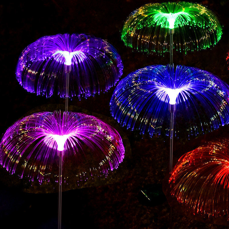 Outdoor Power For Christmas Lights - LED Güneş Enerjili Denizanası Bahçe Lambaları