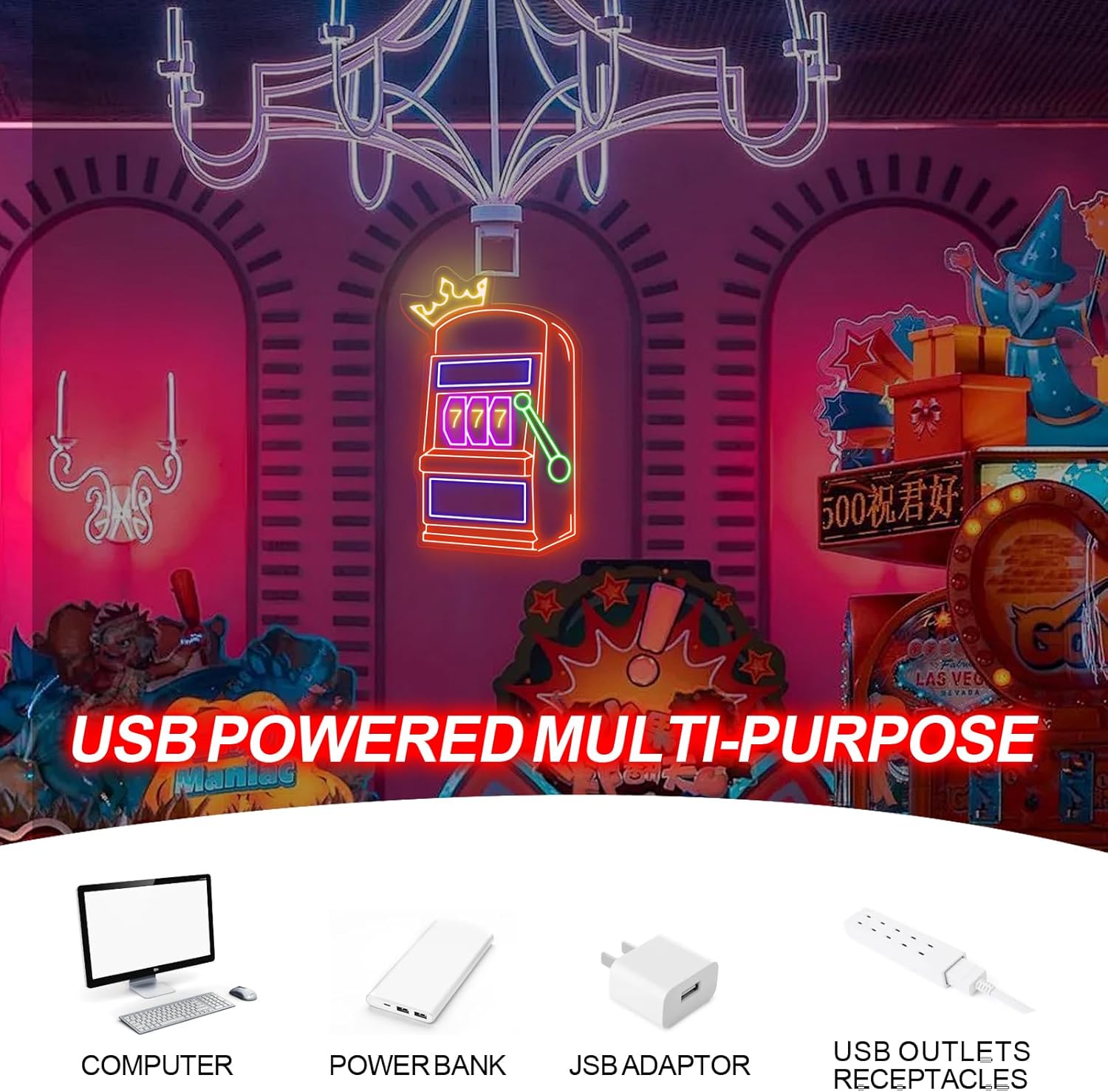 Slot Makinesi Neon Tabela Oyun - Outdoor Power Garage incelemesi ve fiyatı