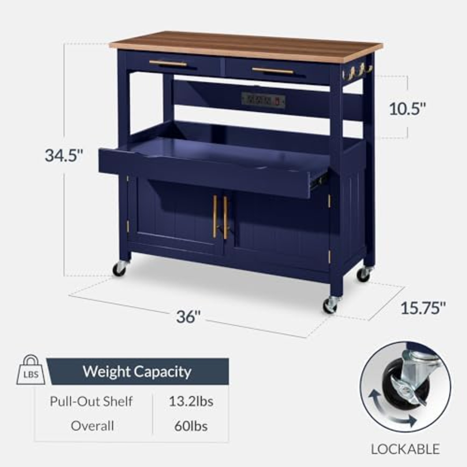 36 inç Büyük Tekerlekli Mutfak - Outdoor Kitchen Power Outlet incelemesi ve fiyatı