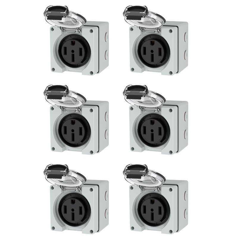 ABLK 6X 50Amp Güç Çıkış Kutusu - Outdoor Power Receptacle Box incelemesi ve fiyatı