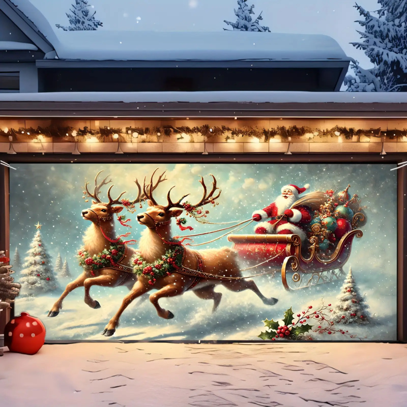 1 adet 2D düz, şenlikli Noel B - Outdoor Power Garage incelemesi ve fiyatı