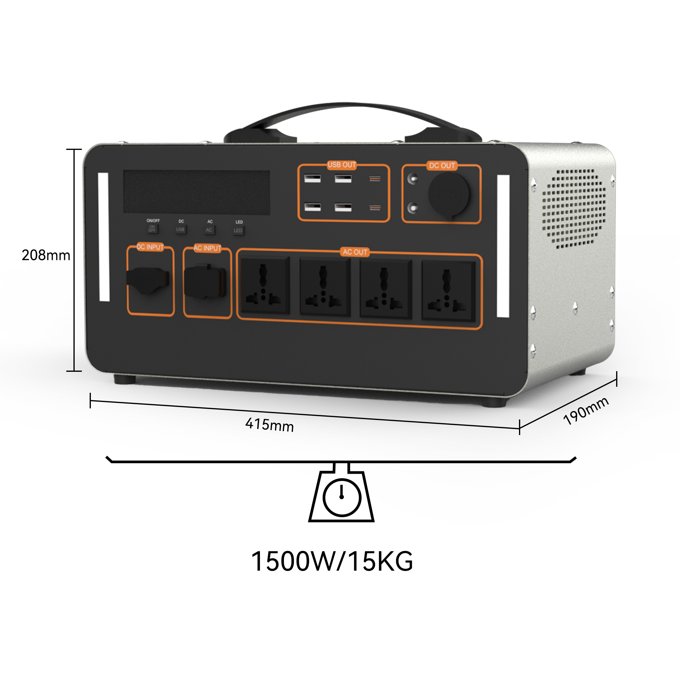 1500W Güneş Enerjili Taşınabil - Outdoor Uninterruptible Power Supply incelemesi ve fiyatı