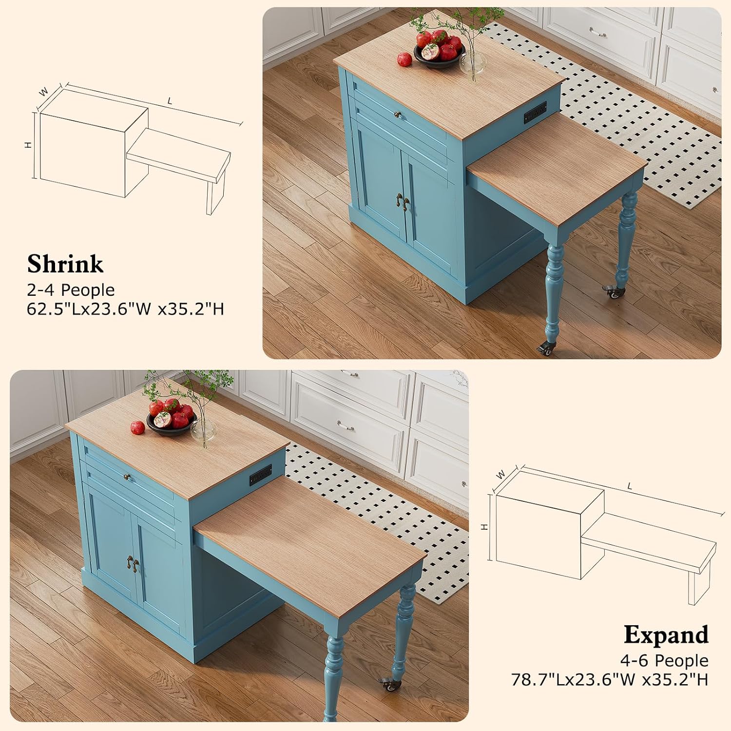 72 inç Mutfak Adası, 2-4 Kişil - Outdoor Kitchen Power Outlet incelemesi ve fiyatı