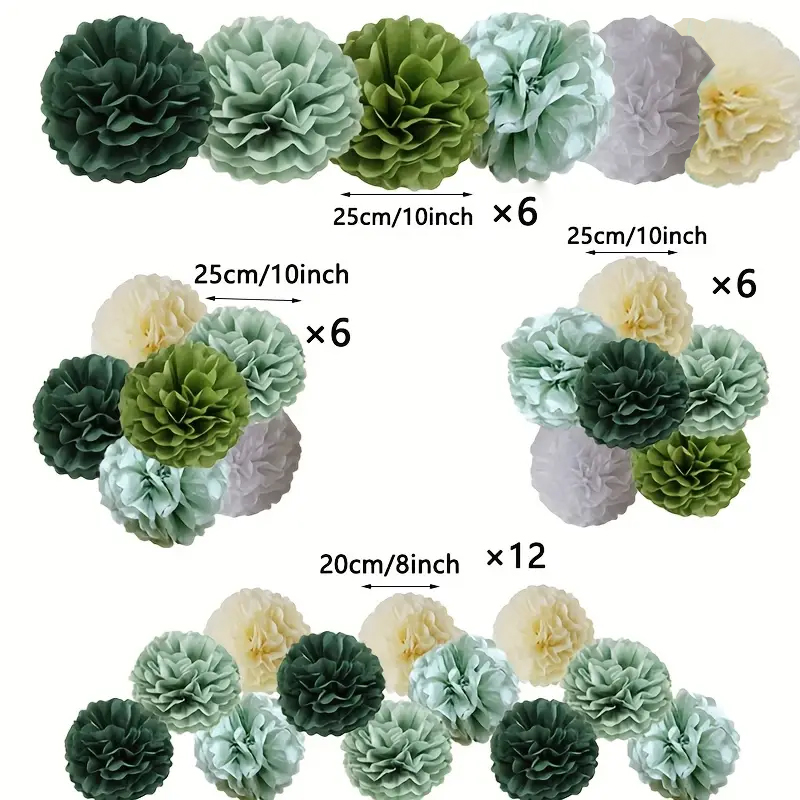 30 Parça Bohem Tarzı Yeşil Ada - Outdoor Power For Wedding incelemesi ve fiyatı
