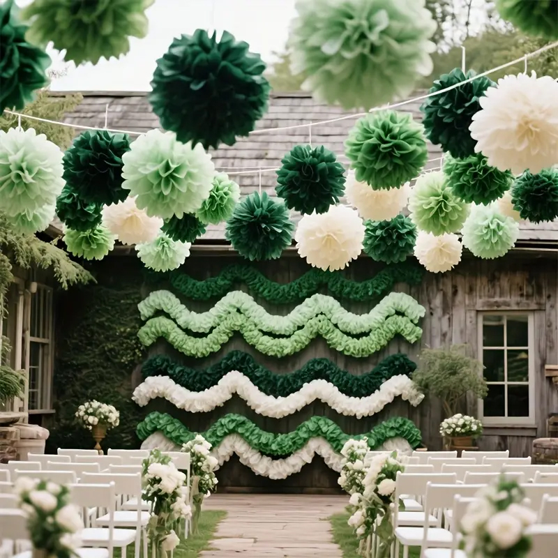 30 Parça Bohem Tarzı Yeşil Ada - Outdoor Power For Wedding incelemesi ve fiyatı