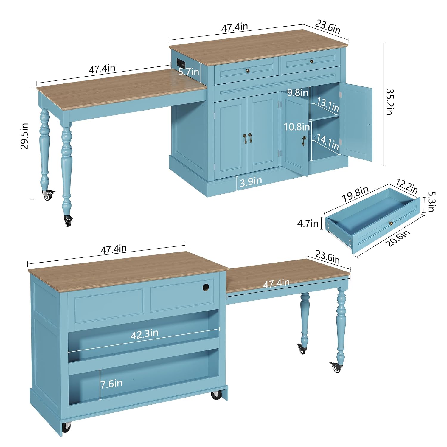 87,5 inç Mutfak Adası, 2-6 Kiş - Outdoor Kitchen Power Outlet incelemesi ve fiyatı