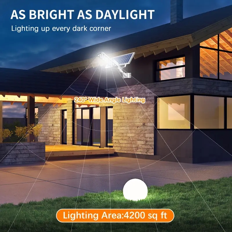 2/1 adet güçlü güneş ışığı açı - Outdoor Power Garage incelemesi ve fiyatı